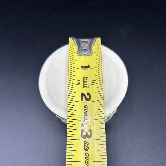 Lidded Ceramic Trinket Holder Box Storage Container White Green Floral - Picture 8 of 8